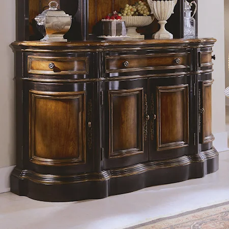 Shaped Buffet with Contrasting Finish